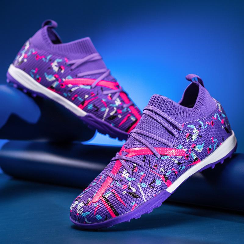 Men's New Cut Seamless Knitting Competition Length Football Shoes 20252025 Indoor and Outdoor Nail Training