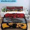 3PCS Thrones Dragon Fire And Blood 3pcs Bedding,Including 3PCS Duvet Cover And 2pcs Pillowcases Perfect for Christmas,Ideal for Bedroom, Dormitory