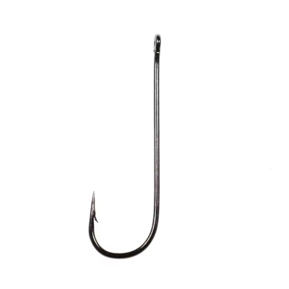 100pcs #16 - #4/0 Aberdeen Long Shank Fine Wire Fishhook Saltwater Freshwater Fishing Hooks Sabiki Rig Streamer Fly Hooks