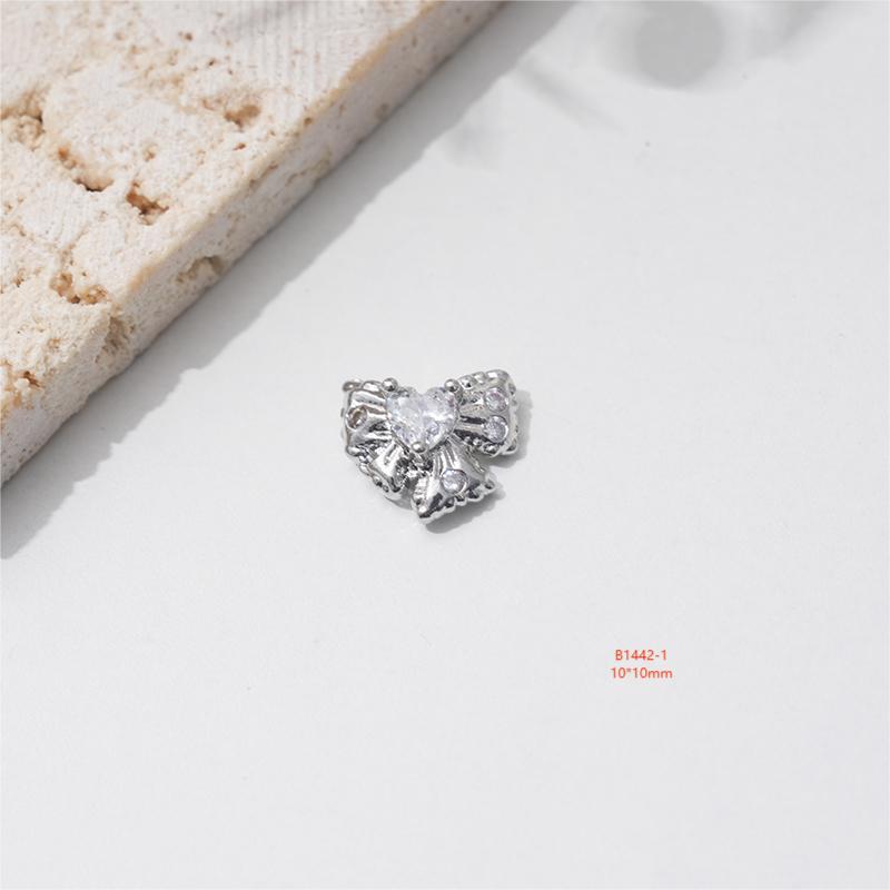 LZ16 Роскошные металлические бабочки из циркония для ногтей