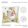 Art Pillow Case Sofa Living Room Bedroom Double-sided Printing Square Sarah Kay Swing Girl Cushion Nap Time Pillow Case