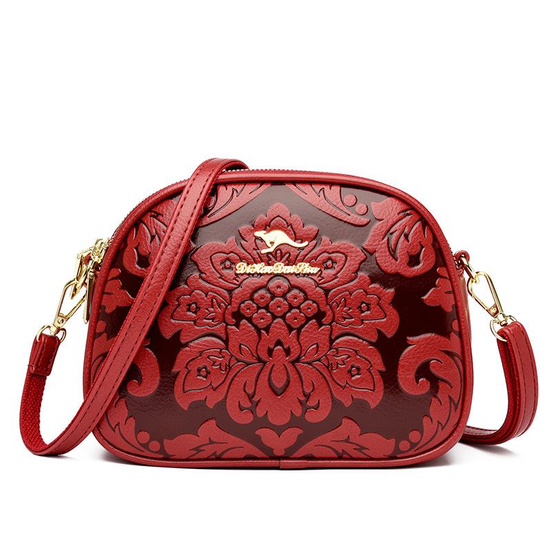 Johnature Модные маленькие круглые сумки через плечо для женщин, универсальные сумки с принтом для отдыха, женские сумки на плечо большой вместимости