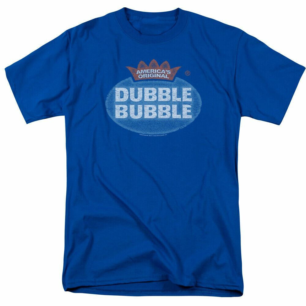26 Dubble Bubble Vintage Logo T Shirt Mens Licensed Bubble Gum Royal Blue Unisex T-Shirt