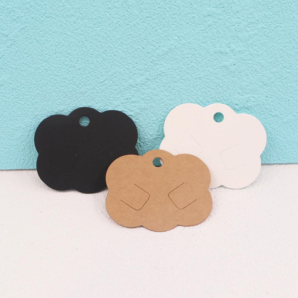 Упаковка из 100 карточек с заколками для волос Декоративные открытки с ожерельями Карты для демонстрации ювелирных изделий Карты с текстурой бумаги Упаковочные карточки для ожерелья