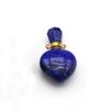 1Pc Healing Stone Perfume Bottle Pendant, Natural Stone Heart Lapis Lazuli Pendant, Women Charms for Jewelry Making DIY Necklace Accessories 25x40mm