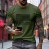 Men's Printed Short Sleeve T-Shirt Men's Loose Casual Short Sleeve Top