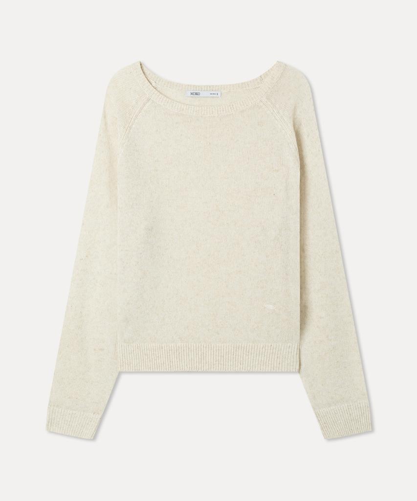 MIXXO [Essential] Linen See-Through Long Sleeve Knit_Miwkag520T