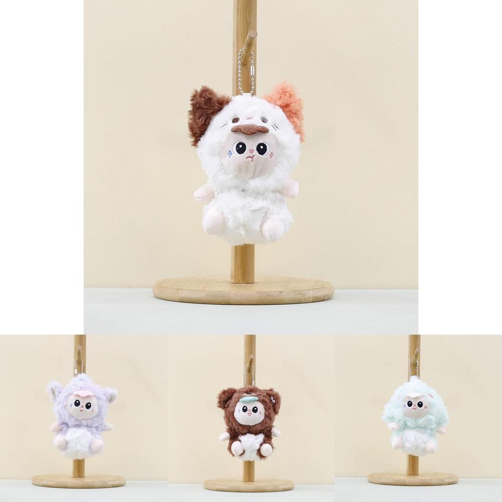 Charming Plush Animal Figure Keychain With Soft Fabric And Vibrant Colors