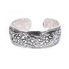 Ethnic Style Retro Carved Open Wide-Faced Bracelet Ultra-Wide Full-Carved Bracelet