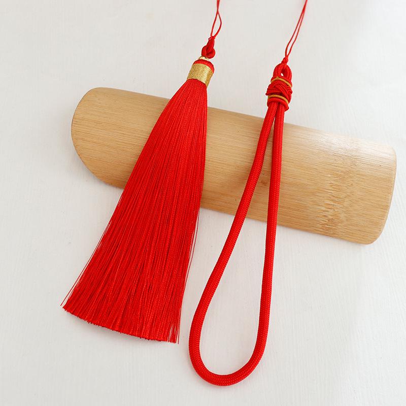 Nylon Pineapple Knot Hanging Rope with Tassels and Double Pull Rings - Car Gift Pendant