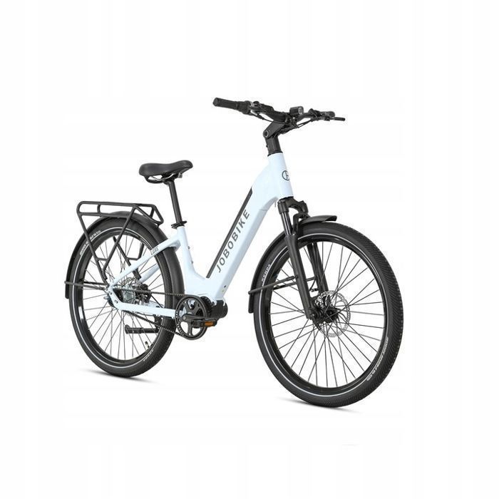 Электровелосипед - JOBOBIKE - Люкс - 250 Вт - 36 В - 15 Ач - Центральный двигатель - 27,5 дюймов - Белый