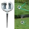Hose Guide Spike Garden Hose Holder with Rollers Ground Insert Hose Guide Keep Hose Out of Flower Beds Protects Plants for Accurate Watering