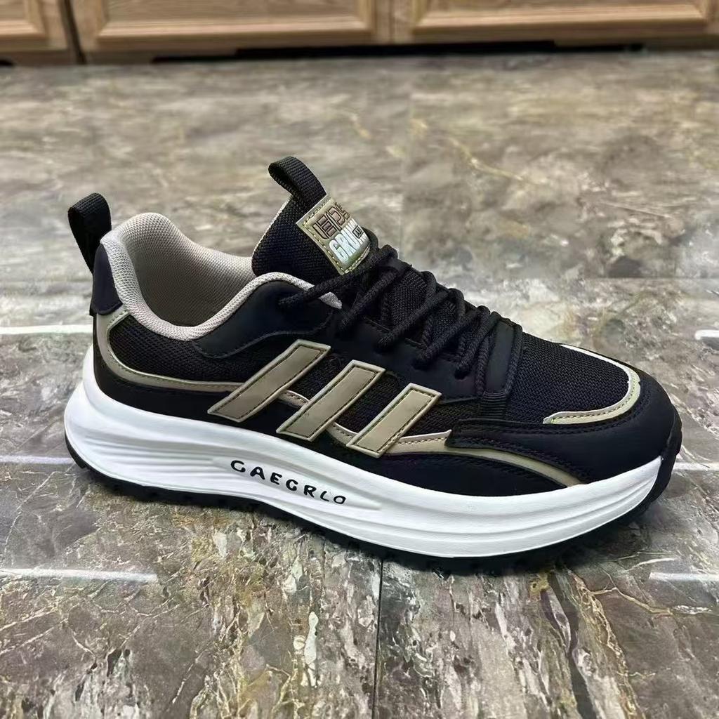 Весенние сетчатые туфли для пап, новые модные универсальные повседневные спортивные туфли на платформе, мужская корейская версия, удобная и дышащая обувь