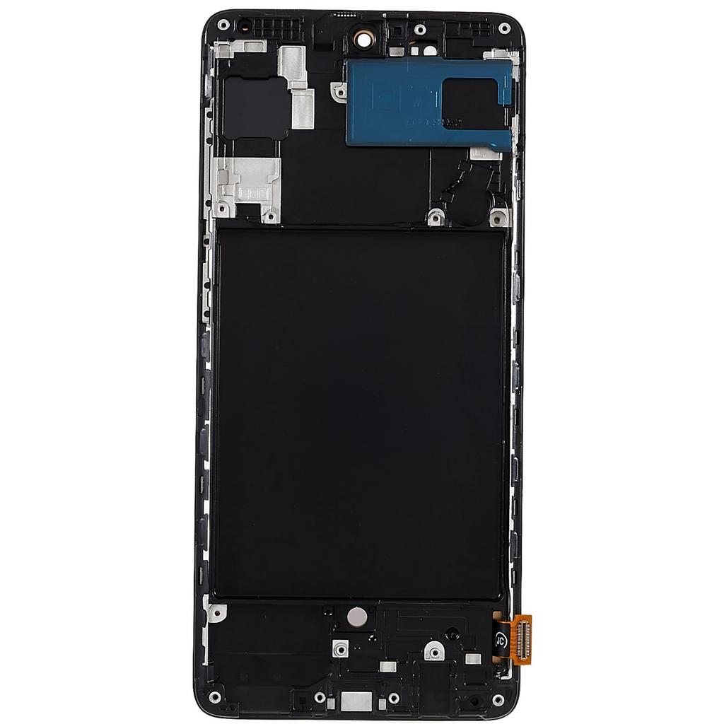 Для Samsung Galaxy A71 4G SM-A715 OLED экран и тачскрин в сборе+рамка, класс C (без логотипа)