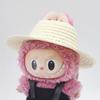 Doll Straw Hat for Dollhouse Miniature 17cm Labubu Color Match Hat Kawaii Cute Doll Accessories Kids Girls Toys