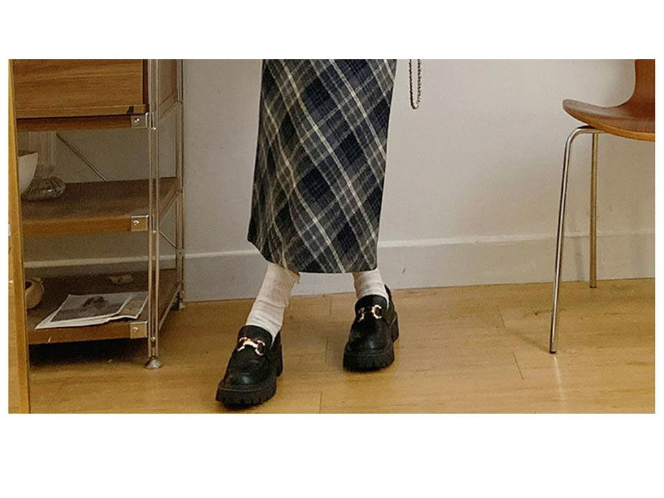 Женская ретро шерстяная клетчатая юбка миди: Эластичная высокая талия, приталенный А-силуэт с разрезом, идеально для осени/зимы.