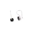 Black Onyx Gemstone 925 Sterling Silver Jewelry Handmade Earrings 0.92" For Gift EE-174-17