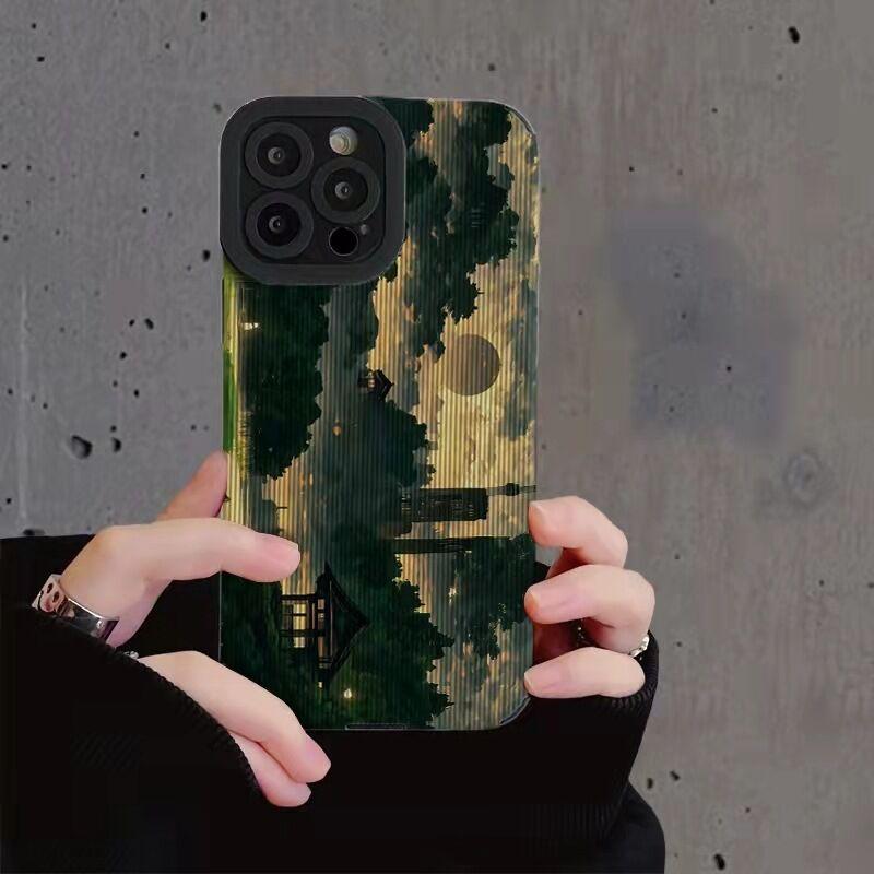 Ретро чехол для телефона с облаком для Iphone 14 Pro Max 13 Mini 11 12, противоударный бампер, задняя крышка для Iphone Xr Xs Max X 7 8 Plus Se2 6s 6