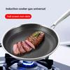New 304 Stainless Steel Frying Pan, Thickened Flat Bottomed Pan, Uncoated Honeycomb Non Stick Pan, Fried Egg Steak Frying Pan