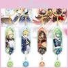 Кулон-брелок Genshin Impact Дэхия с золотым покрытием