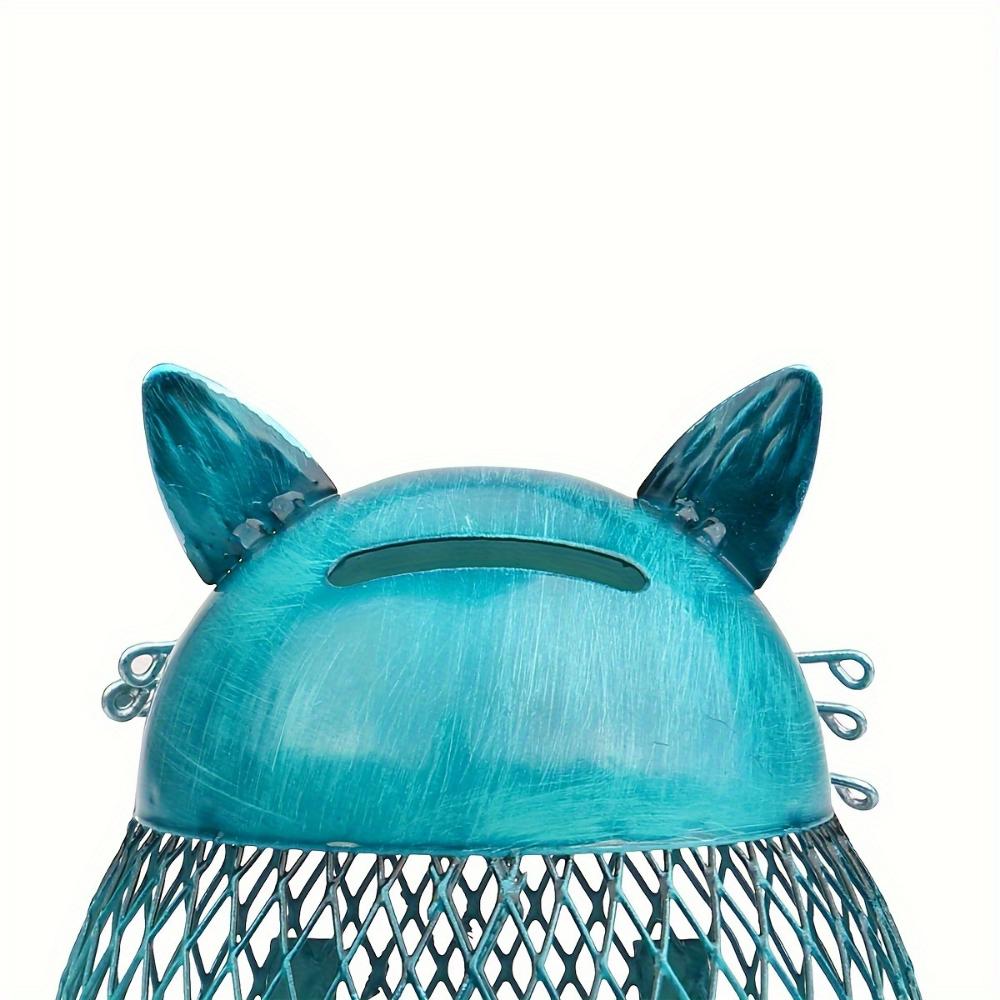 Копилка для монет в виде кошки Копилка для животных с нижней крышкой Креативный подарок для кошки Подходит для украшения книжной полки в доме, гостиной, подарка на день рождения