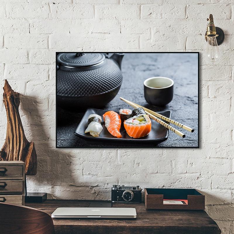 Японский Ресторан Тема Декоративная Живопись Суши Декоративный Плакат Холст Картина Плакат Украшения Подарки