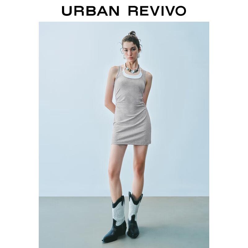 Мини-платье пэчворк с халтером на завязках, осень 2025