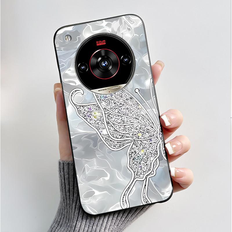 Печатный чехол для телефона для ZTE Nubia Focus 2 Ultra 5G Funda Capa Мягкий силиконовый черный корпус Чехол Милый Цветок Мультяшный корпус Coque