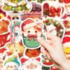 50 шт. Рождественские наклейки с котами - Кавайные праздничные наклейки для кружек, планшетов, подарков