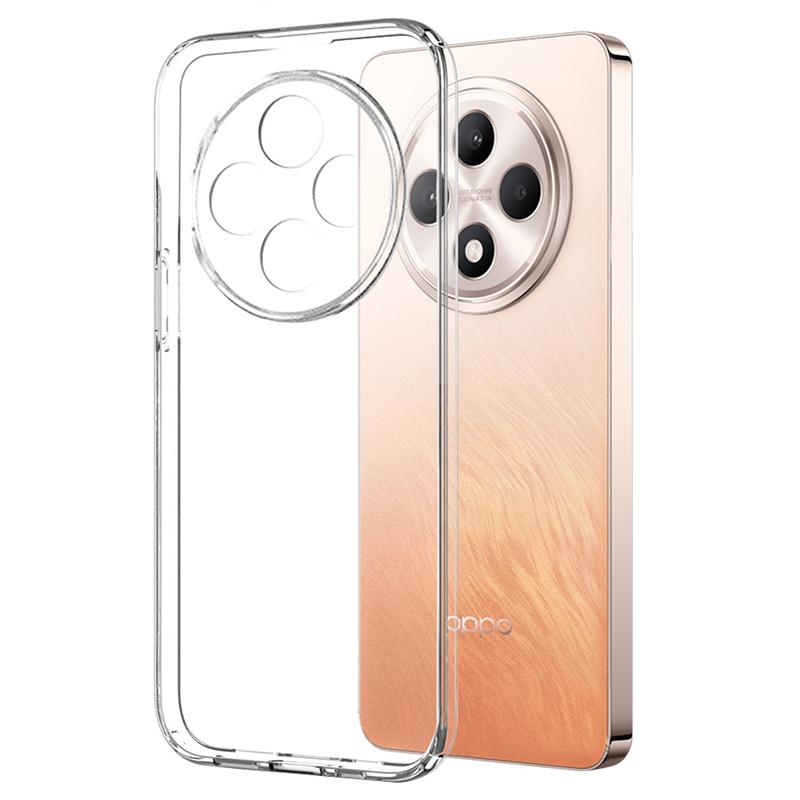 NORTHJO Прозрачный чехол для Oppo Reno12 F 5G, чехол-бампер из ТПУ с защитной пленкой для экрана