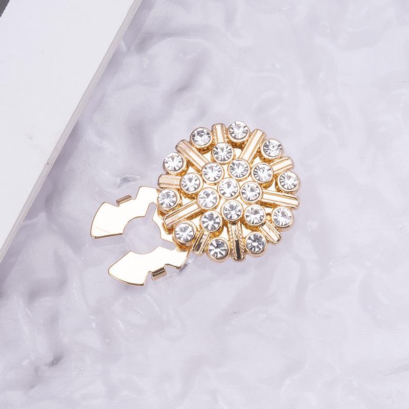 Декоративные запонки и пуговицы для воротника с цветными стразами