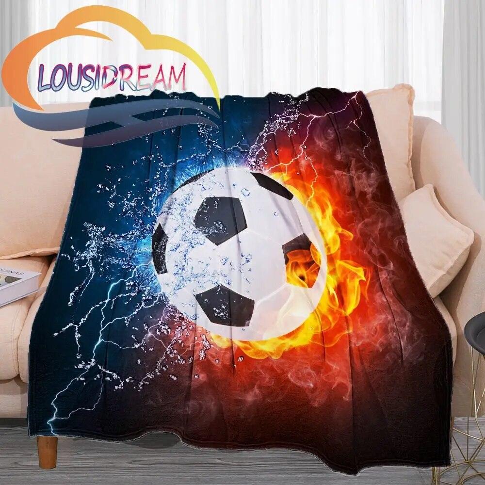Sports Ball Blanket Print All Season Lightweight Plush Cozy Super Soft Luxury Couch Sofa Bed Blanket{Customize Your Picture}