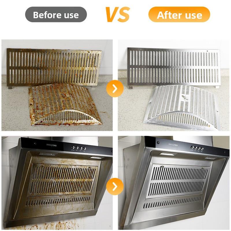 Очиститель тяжелых масляных пятен 500 мл Средство для чистки кухонной вытяжки Универсальное средство для удаления кухонного жира Мощный очиститель