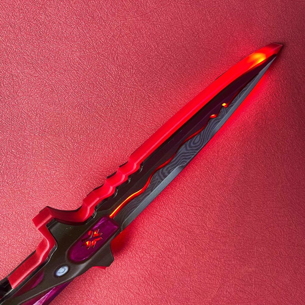 11.6inch Luminous Valorant Katana Led Light Sword Original Samurai Anime Cosplay Prop Ninja Knife Real Size Japanese Katana Toy