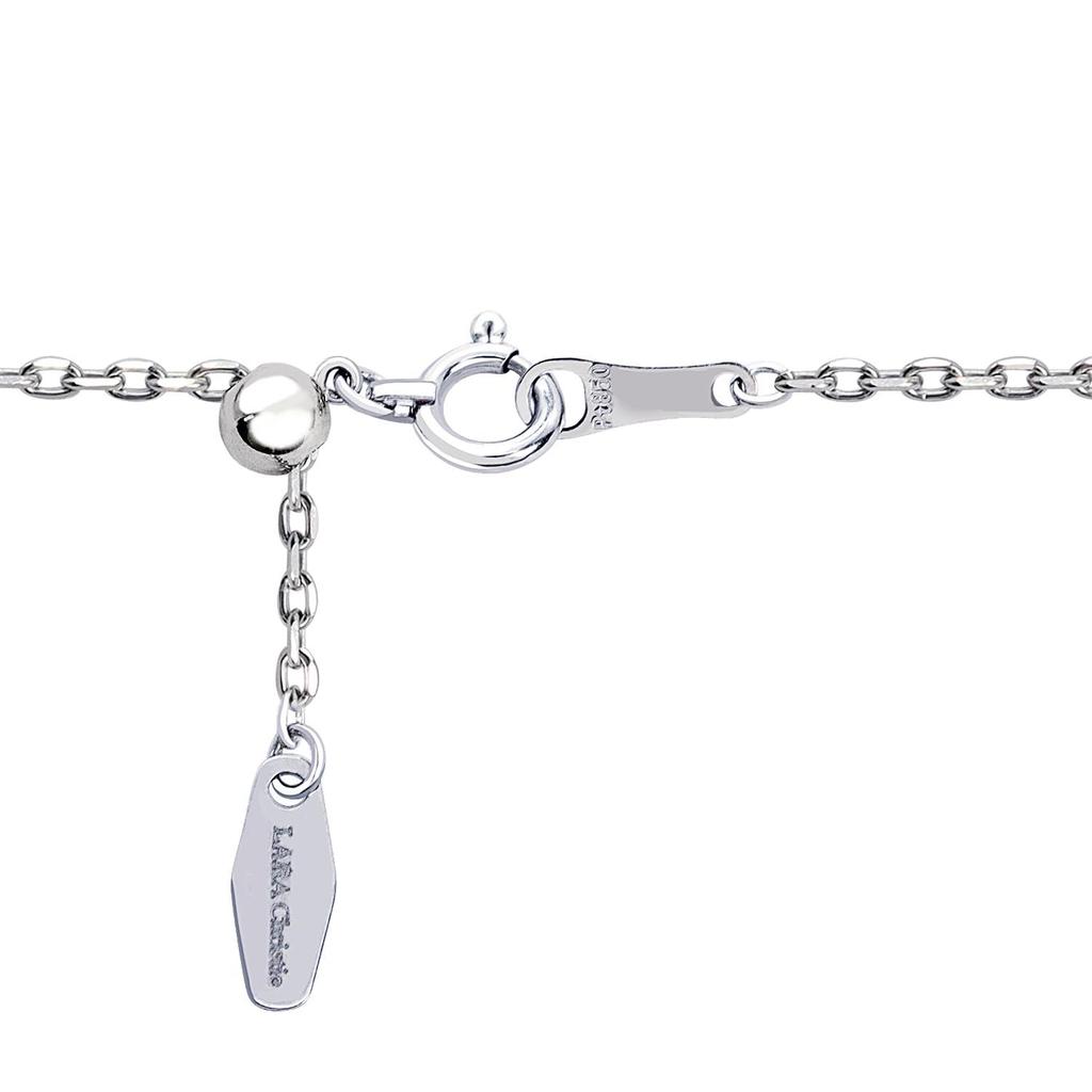Platinum Chain Necklace Pt850 Azuki Width Maximum 45cm Length Adjustable [Lara Christie] 1.35mm Approx. 3.8g Lc97-0034