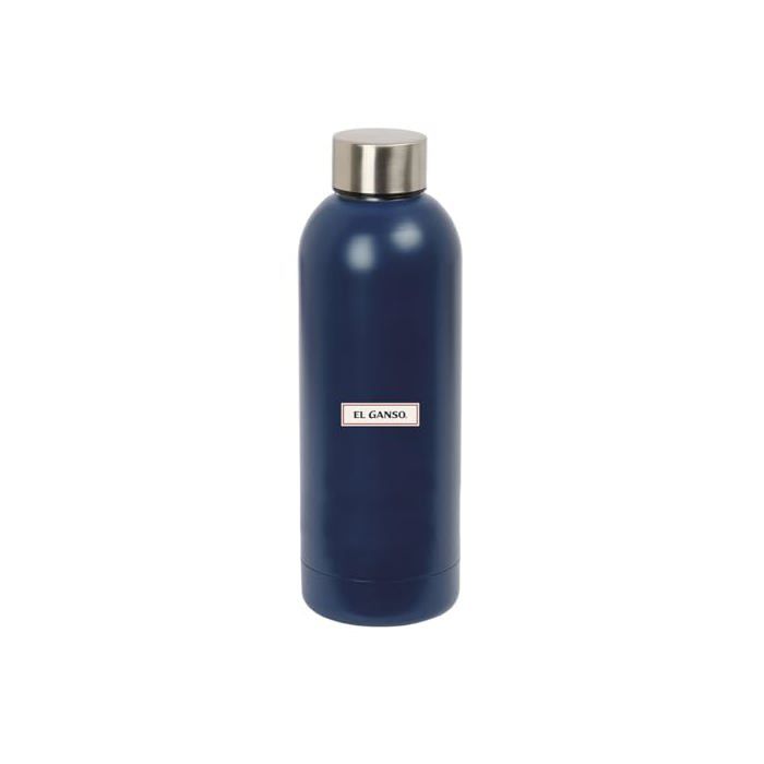 Bouteille isotherme en acier inoxydable - safta - 500 ml - Double isolation - 6h chaud - 12h froid - Bleu marine
