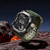 Прочный интегрированный ремешок с чехлом для Apple Watch Ultra 3/2/1 49 мм Спортивный силиконовый ремешок с металлическим бампером для iWatch Ultra