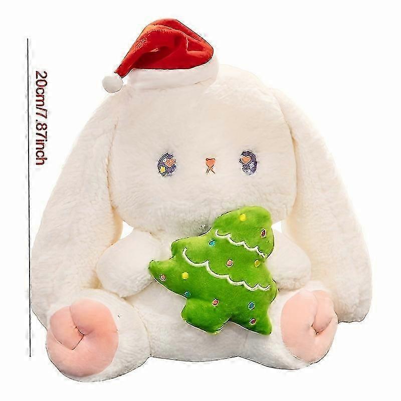 Cute Cartoon Soft Christmas Rabbit Plush Toy Rabbit Doll Childrens Comfort Doll Christmas Birthday Gift