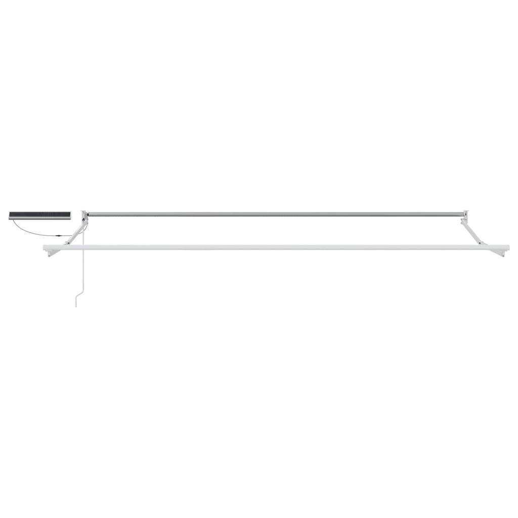 Electric Retractable Awning Green and White 4 x 3 m