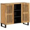 VidaXL Buffet 90x34x75 Cm Solid Raw Mango Wood, Storage Furniture, Kitchen Storage Furniture, Cupboard, Furniture 377574