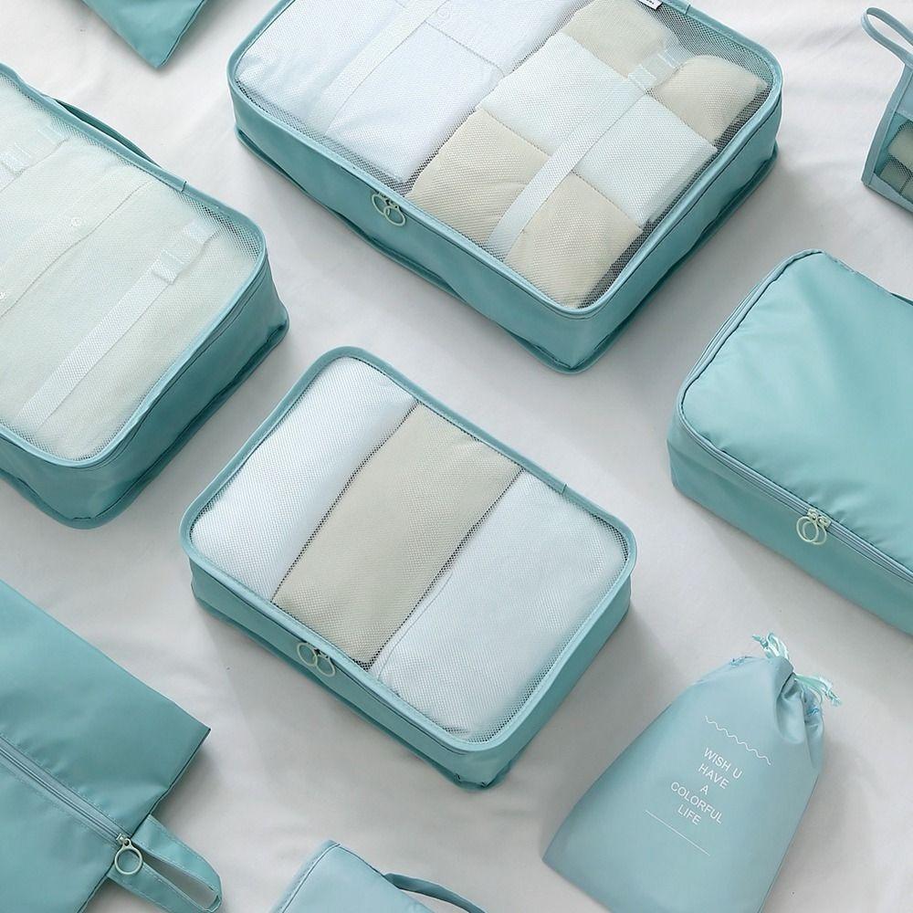 8 шт./комплект Большая вместимость Дорожная сумка-органайзер Складной органайзер для чемодана Гардероб