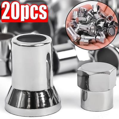 TR413 хромированный защелкивающийся клапан для автомобильных шин и грузовых автомобилей, шестигранный колпачок с крышкой для автомобильных шин и колес, универсальные аксессуары