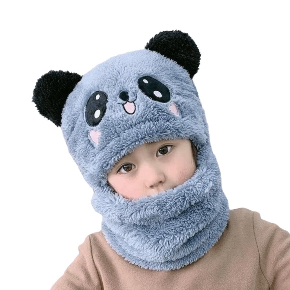 Cartoon Children Beanie Caps Fleece Warm Bonnet Scarf Fashion Kids Winter Hats for Girls Boys