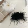 Милые страусиные перья, коготь для волос, плюшевые зажимы для волос, зимние заколки, модные женские заколки, аксессуары для волос, вечерние