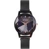 RORIOS Starry Sky Watch for Sparkling Quartz Analog Magnetic Mesh Christmas Gift for Black Women, Watch, Clock, Strap, Her,