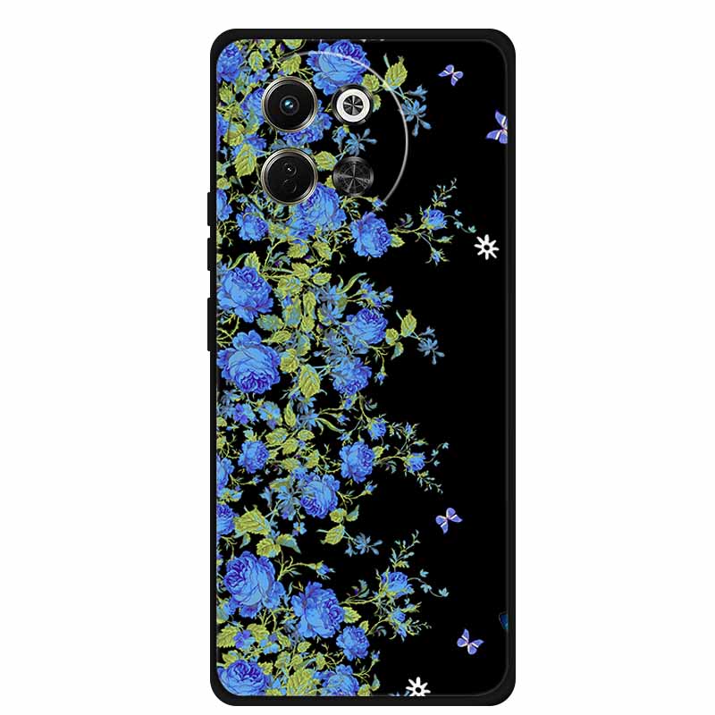 Черный силиконовый чехол для Tecno Pova 6 Neo Spark 30 5G Задняя крышка Чехол Мультяшный Мягкий ТПУ Чехол для Tecno Camon 30S 30 S Pro Чехол