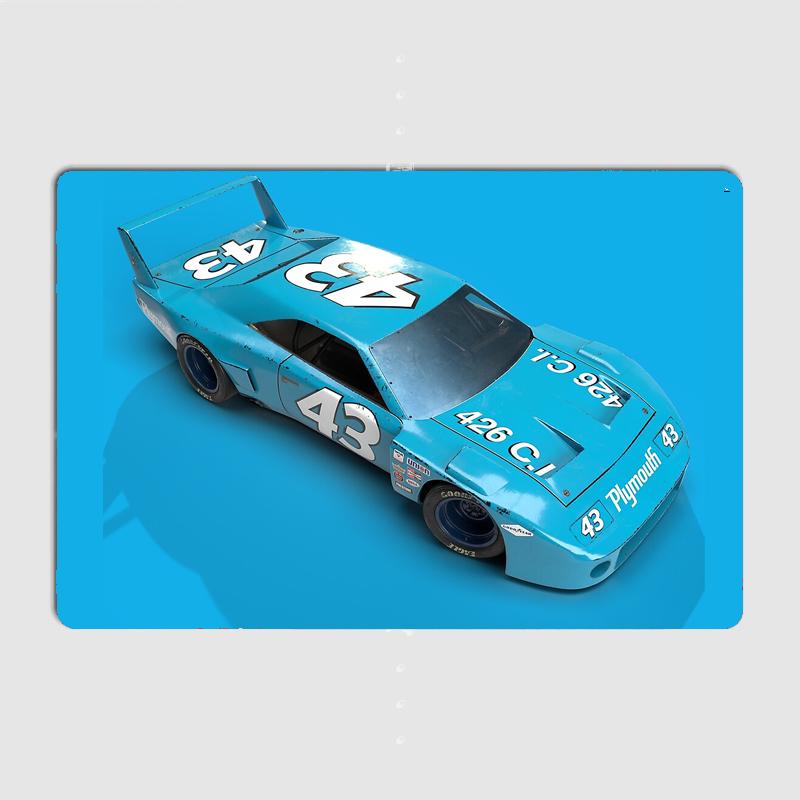 Plymouth Superbird Ричард Петти Классический Автомобиль Суперкар Ретро Металлический Постер Знак Клуб Настенная Роспись Декор из Жести Декор Комнаты Домашний Декор