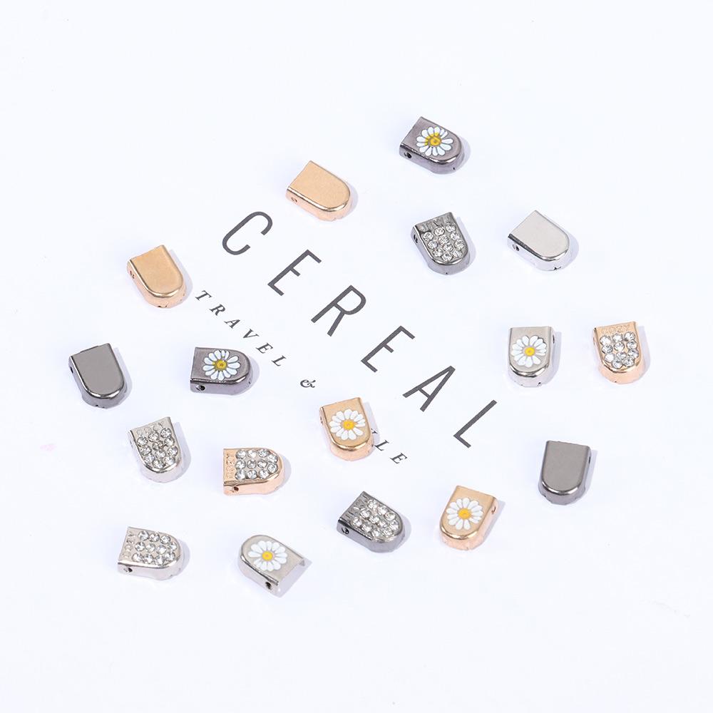 Shoe Decorations Lazy Shoelace Buckle Metal Lace Lock Shoelaces Accessories Shoelaces Tips Head