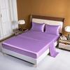 Luxury Satin Bed Sheet Set Rayon Fitted Sheet Height 35cm 21 Colors Optional  Flat Sheet Set Soild Color Bedding Set