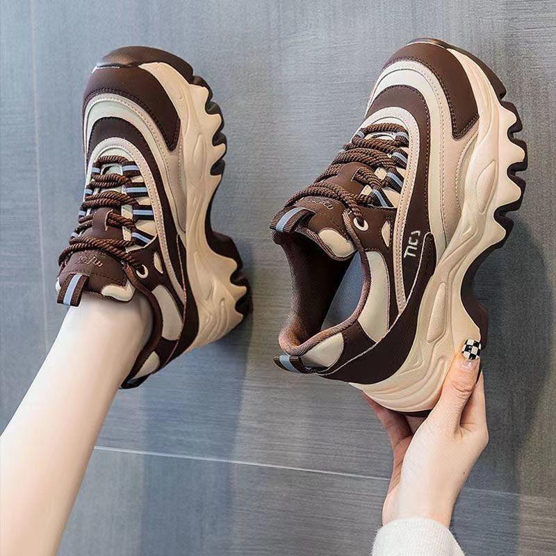 Женские кроссовки «папины» весна и осень 2025 новые популярные универсальные студенческие трендовые интернет-знаменитость повседневные спортивные туфли детские